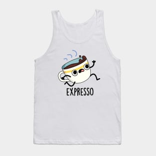 Expresso Funny Running Coffee Pun Tank Top